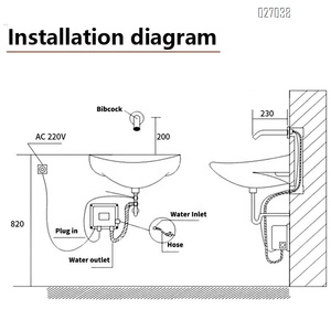टिकाऊ स्वत: स्मार्ट नल का पानी सेंसर वॉश बेसिन मिक्सर सेंसर पानी की बचत नल - Product Image 6