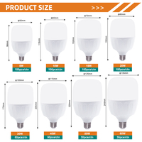 Ampoule LED en aluminium recouvert de plastique sans scintillement 85-265V, E27 B22 5W~60W DOB IC Driver à courant constant Ampoule LED haute luminosité