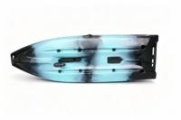 Kayak à pédales avec hélice de 12,5 pieds pour 1 personne, coque en plastique HDPE, moteur électrique de pêche, kajak motorisé