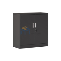 Armoire de classement moderne en acier ignifuge avec porte battante et serrure à clé pour l'archivage scolaire et de bureau
