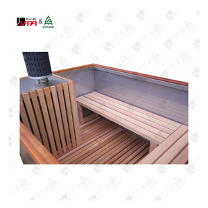 Vapasauna Moderne RVS Houtgestookte Buiten Hot Tub met Afdekking voor 4 Personen <span class=keywords><strong>Spa</strong></span> Badkuip Fabrieksdirecte Verkoop - Product Image 5