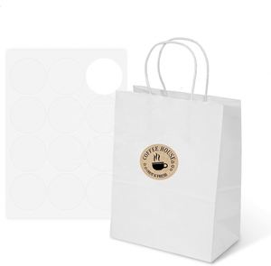 Bolsas de Papel Blancas Resistentes Personalizadas con Asas - Product Image 4