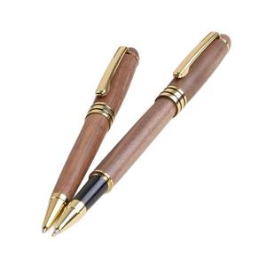 Coffret de stylo en noyer noir unique, coffret de rangement pour stylo en bois, design en spirale, emballage en boîte, cadeau d'affaires - Product Image 5