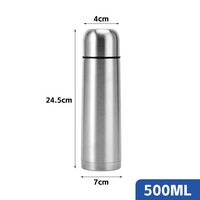 Produk Terlaris 2026 Botol Air Foundation Custom Logo yang Dapat Digunakan Kembali, Termos Chic, Flask Vakum Portabel dengan 2 Cangkir Tambahan