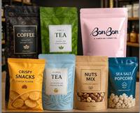 Emballage personnalisé en plastique mat pour sachet à fermeture éclair en PE pour poudre de piment et épices alimentaires