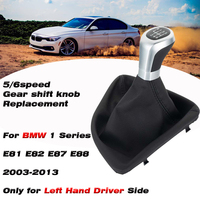 Vente chaude usine : Levier de vitesse 5/6 vitesses pour BMW Série 1 E81 E82 E87 E88, pommeau de levier de vitesse et soufflet de boîte de vitesses, pièces intérieures