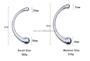 SacKnove - Masajeador de Doble Cabeza para Punto G, Varita Metálica para Masaje Anal, <span class=keywords><strong>Estimulador</strong></span> de Próstata, Consolador Anal para Hombres y Mujeres - Product Image 4
