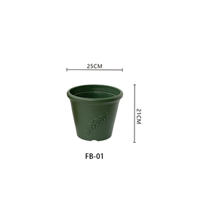 <span class=keywords><strong>Maceta</strong></span> Pequeña de Terracota y Plástico Verde. Diseño Cónico con Relieve de Hojas, <span class=keywords><strong>Maceta</strong></span> para Flores de Jardín para Decoración de Oficina y Exteriores. - Product Image 4