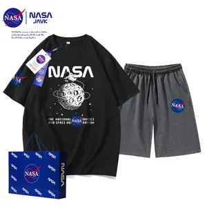 NASA año del conejo NY camiseta nuevo verano para hombre Camiseta de manga corta suelta para hombre traje de moda