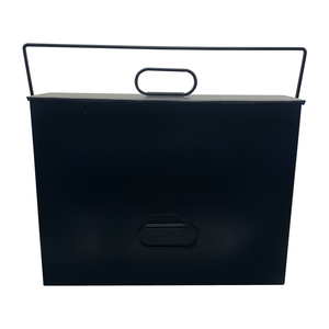 Porta cenere all'ingrosso con coperchio uso <span class=keywords><strong>camino</strong></span> nero rifinito rivestimento in polvere portante cenere - Product Image 3