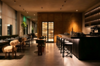 Mobilier de kiosque personnalisé écologique pour cafés et bistrós |   Comptoirs élégants, équipements modulaires pour la vente au détail et conception et construction clés en main complètes