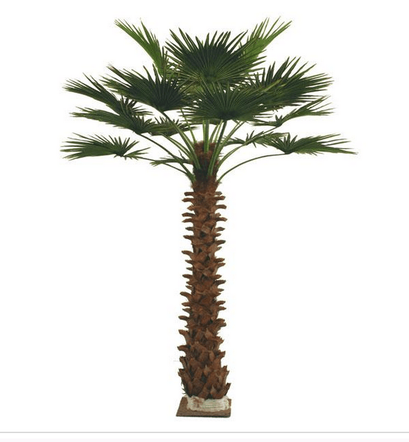 Fiberglass Artificial Fan Palm Tree - UV Resistant & Durable