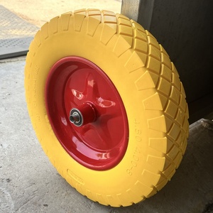 <span class=keywords><strong>Roues</strong></span> en mousse PU 4.00-8, pneus et <span class=keywords><strong>roues</strong></span> pleins en PU anti-crevaison <span class=keywords><strong>de</strong></span> 16 pouces pour brouette - Product Image 4