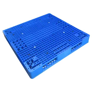 Heavy duty 48x40 inch industrial HDPE euro stackable plastic pallets suppliers with steel reinforcement pallet reusable