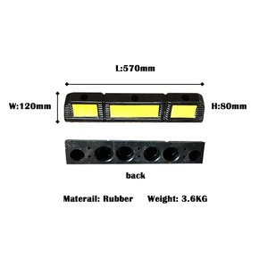 Bordures de stationnement industrielles robustes en caoutchouc pour garages et parkings, butées de roues, stoppeurs de stationnement - Product Image 2