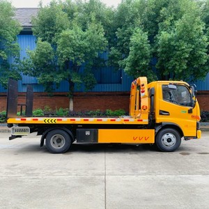 Mini JAC 2 Ton <b>Flatbed</b> Towing <b>Truck</b> 4x2 Slidebed Wrecker for City Road Rescue - Product Image 4
