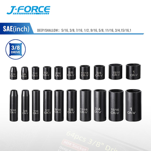 3/8 ''<span class=keywords><strong>64PCS</strong></span> mạnh mẽ độ dẻo dai điều khiển không khí công cụ tác động ổ cắm bộ - Product Image 6