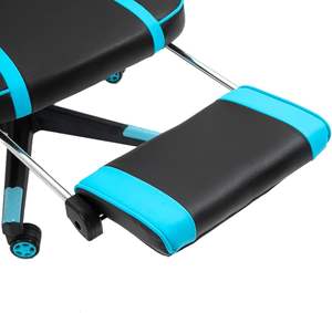 <span class=keywords><strong>Fauteuil</strong></span> de jeu pivotant en cuir bleu, rembourré, confortable, fonctionnel, durable, <span class=keywords><strong>meilleur</strong></span> <span class=keywords><strong>fauteuil</strong></span> de jeu inclinable OEM avec repose-pieds - Product Image 6