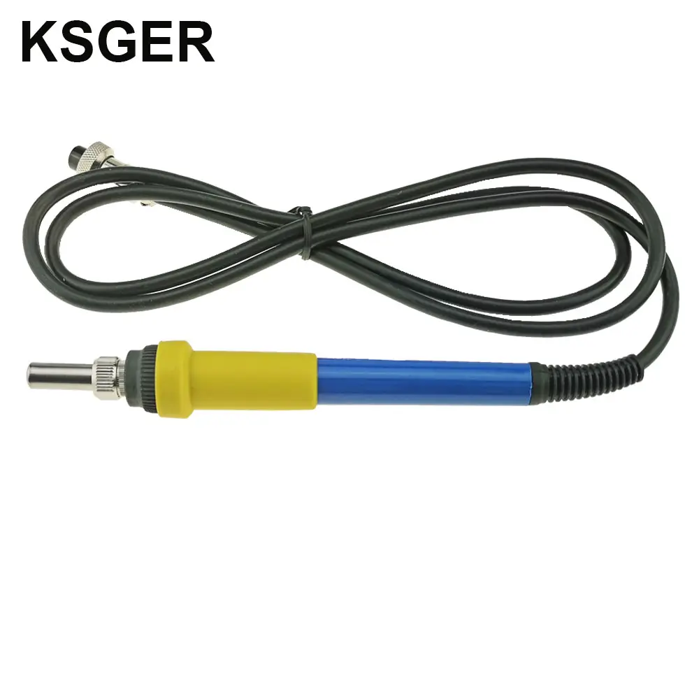 KSGER STM32 OLED 납땜 스테이션 철 팁 수리 도구 실리콘 케이블 와이어 GX12-5 수면 T12 핸들 키트 ABS 907 핸들