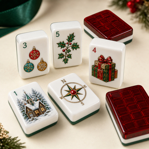 Ensemble de Mahjong américain personnalisé avec emballage à marque privée OEM ODM Fabricant de Mahjong en acrylique - Product Image 1