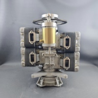 Moteur de drone RC à essence à quatre cylindres JRDH 700 à deux temps avec démarreur électrique et EFI et générateur