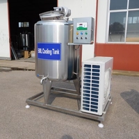 Cuve de mélange réfrigérée en acier inoxydable 304 avec agitateur pour la conservation et le refroidissement des liquides (œufs) dans la transformation alimentaire