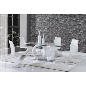 Silla de café de Isla de pub de comedor de cocina tapizada de cuero de imitación sin brazos, Juego de 2 taburete trasero de Metal de altura de mostrador - Product Image 4
