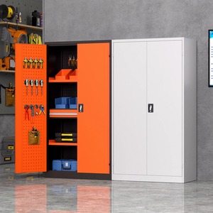 Heavy-duty Steel Tool Cabinet for Workshop Auto Repair Warehouse Hospital Storage with Door <b>Drawer</b> Options Freestanding Design - Product Image 3