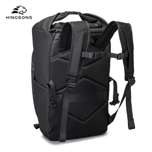Kingsons Men's <b>Backpack</b> 36-<b>55L</b> Large Capacity Ultralight Business Travel Bag Solid Color Multi Layer Storage Everyday Use - Product Image 4