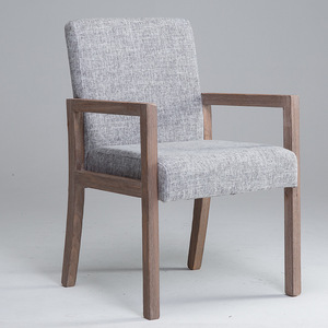 Sillón de Madera Maciza con Respaldo Envejecido, Estilo Retro Moderno Minimalista, para Uso Comercial en Hoteles, Restaurantes, Cafés y Salas de Mahjong - Product Image 3