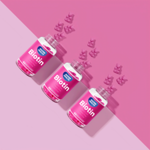 OEM BIOTIIN GUMMIES <span class=keywords><strong>vitamin</strong></span> Vegetarian Gummies Biotin Gummies untuk pertumbuhan rambut yang kuat - Product Image 3