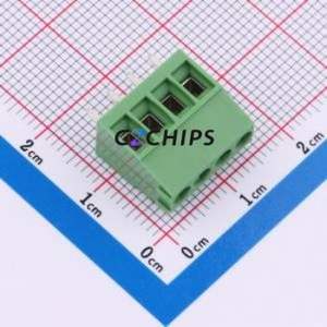 284391-4 Screw Terminal Block Through hole Component (THT),P=3.5mm Connector 3.5mm Green Through Hole 1 - Product Image 1