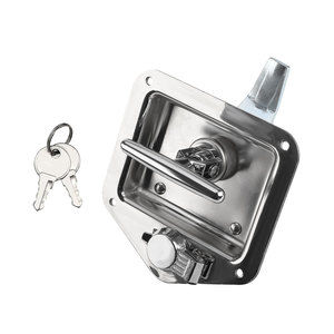 Serrure à mortaise en acier inoxydable MS858 de type T pour utilisation sur les portes et armoires de véhicules d'ingénierie - Product Image 5