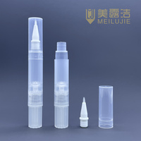 Stylo cosmétique vide en plastique de 4 ml avec embout pinceau pour l'élimination des taches liquides acides, soin de la peau, étiquetage