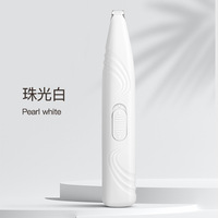 Tondeuse électrique pour poils de pattes de chien et de chat, ABS, avec lumière LED pour le toilettage des pattes des animaux