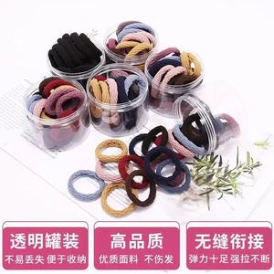 Coleteros de Tela Coreanos de Alta Elasticidad, Color Sólido, para Uso Diario, Tejidos, 20 Piezas en Caja - Product Image 2