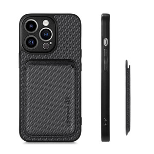 <span class=keywords><strong>Funda</strong></span> Magnética para Teléfono Móvil Iphone17 con Soporte para Tarjetas, Diseño de Fibra 15, Compatible con Fábrica, 16 - Product Image 5