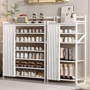Organisateur de rangement, étagère à chaussures pour entrée, salon, chambre à coucher, étagères à chaussures uniques, design moderne, étagère à chaussures avec siège - Product Image 4