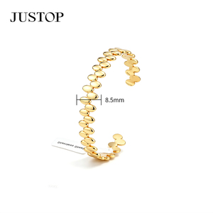 <b>Bangles</b> OEM/OEM custom waterproof stainless steel Gold plating Fashion Jewelry hypoallergenic supplies h <b>bangle</b> <b>bracelet</b> - Product Image 1