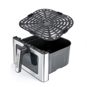 Nouvelle friteuse à air 8L pour une cuisson saine, avec tubes chauffants supérieur et inférieur, et contrôle par écran tactile - Product Image 2