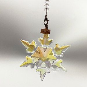 Ornement d'étoile pour sapin de Noël, flocon de neige en cristal - Product Image 5