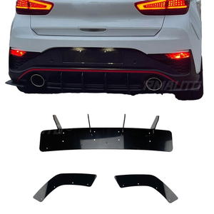 Hyundai I30N Hatchback 2020+ <b>Car</b> Styling Glossy Black Rear Bumper <b>Diffuser</b> Lip Spoiler Protective Rear Exterior Accessories - Product Image 1