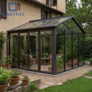 Véranda Moderne Autoportante Haut de Gamme pour Jardin d'Hiver, <span class=keywords><strong>Solarium</strong></span> Extérieur en Verre Double Trempé et Alliage d'Aluminium Écologique - Product Image 6