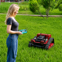 Tondeuse à gazon professionnelle télécommandée sur chenilles de 500 mm, moteur à essence, robot de coupe d'herbe pour jardin et agriculture
