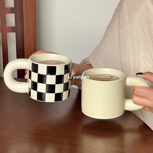 Taza Gruesa Personalizable <span class=keywords><strong>de</strong></span> Estilo Retro con Diseño <span class=keywords><strong>de</strong></span> Salpicaduras <span class=keywords><strong>de</strong></span> Pintura y Cuadros, Taza <span class=keywords><strong>de</strong></span> Café <span class=keywords><strong>de</strong></span> Cerámica <span class=keywords><strong>para</strong></span> Chicas - Product Image 3