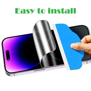 ฟิล์ม TPU กำจัดฝุ่นบรรจุภัณฑ์ที่ดีที่สุดสำหรับ iPhone 13 PRO MAX ฟิล์มป้องกันหน้า<span class=keywords><strong>จอ</strong></span>เพื่อความเป็นส่วนตัว - Product Image 4