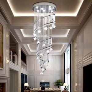 โคมไฟระย้าคริสตัลทรงเกลียวสำหรับบันไดวน โมเดิร์น ลดราคาจากโรงงาน ขายส่ง - Product Image 4