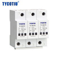 TYCOTIU TY-100 275 3+1 T2 Type 2 Dispositif de protection contre les surtensions en plastique 100kA MOV Classe industrielle II/C