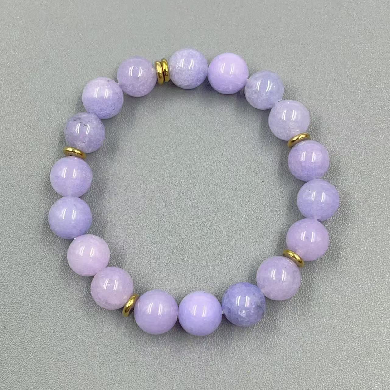 Bracciale in calcedonio viola