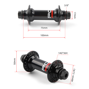 ดุมล้อจักรยาน POLSO BH014 9T อลูมิเนียมอัลลอยด์ สำหรับแกนล้อแบบ Female Axle Nut BMX 36 รู 3/8 14 มม. ด้านหน้า/หลัง ขวา - Product Image 3